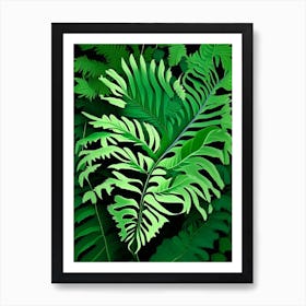 Ruffled Fern Vibrant Art Print