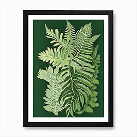 Southern Maidenhair Fern 2 Vintage Botanical Poster Art Print