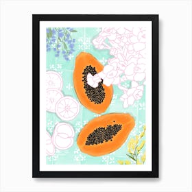Papaya 3x4 Art Print
