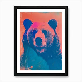 Polaroid Style Bear 2 Art Print