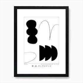 Shapes Offset 3 Art Print