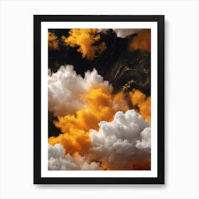 Abstract Cloud Pop COlor Art Print