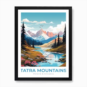 Poland & Slovakia Tatra Mountains Travel Art Print