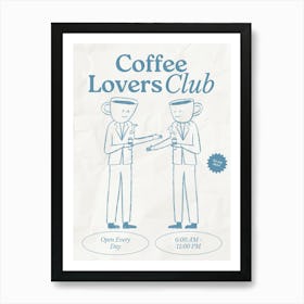 Coffee Club Kitchen | Coffee Lover’s Club | Coffee Bar 15 Art Print