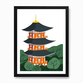 Japanese Temple Art Print