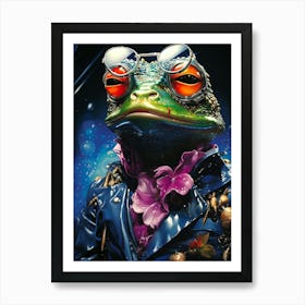 Frog In Sunglasses Art Print