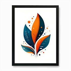 Abstract Leaves 7 Art Print