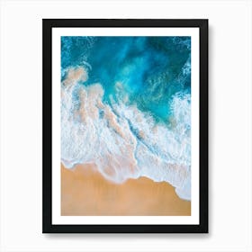 Aerial View Of A Beach 35 Art Print