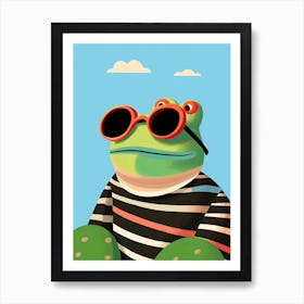 Little Frog 2 Wearing Sunglasses Art Print