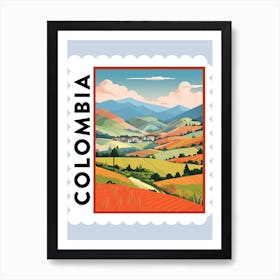 Colombia 2 Travel Stamp Poster Poster