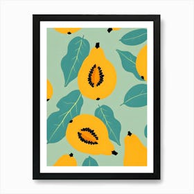 Papaya Study Art Print