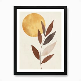 Sun And Leaves Canvas Print 16 Art Print