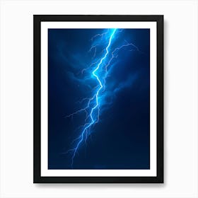 Lightning Bolts In The Sky 3 Art Print