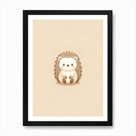 Hedgehog Woodland Themed Nursery Baby Shower Gift Art Print