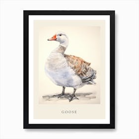 Beatrix Potter Inspired  Animal Watercolour Goose 3 Art Print