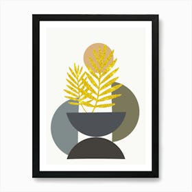 Gold Leaf In A Bowl Art Print