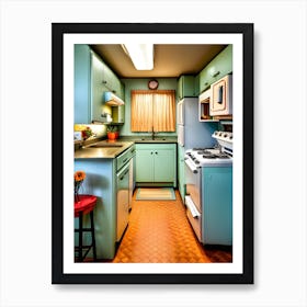 Retro Kitchen 7 Art Print