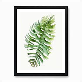 Lady Fern Watercolour Art Print