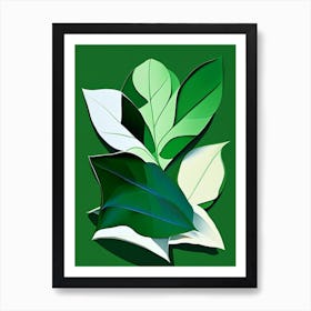 Wintergreen Leaf Vibrant Inspired 2 Art Print