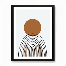 Rome Proportionscape Minimalist Bauhaus Art Print