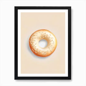 New York Bagel Marker Art 3 Art Print