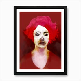 Red Portrait 1 Art Print