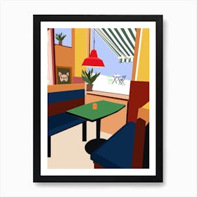 Danish Dining Design Art Print