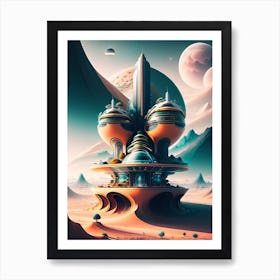 Futuristic City 28 Art Print