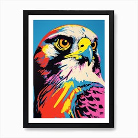 Andy Warhol Style Bird Falcon 6 Art Print