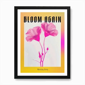 Hot Pink Morning Glory 2 Poster Art Print