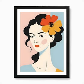 Portrait Of A Woman 1 Art Print