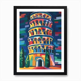 Tower Of Pisa Henri Matisse Style 2 Art Print