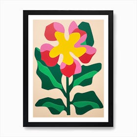 Cut Out Style Flower Art Daffodil Art Print