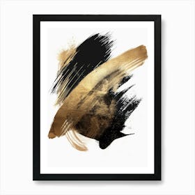 Abstract Brush Strokes Canvas Art Art Print