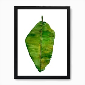 Watercolor Leaf Art Print