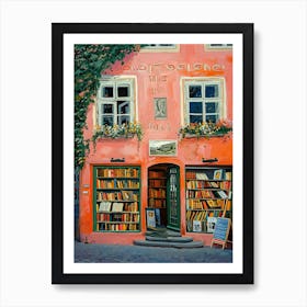 Salzburg Book Nook Bookshop 2 Art Print