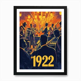 Aihrgdesign A Vintage Art Poster Celebrating The Jazz Age In 5 Art Print