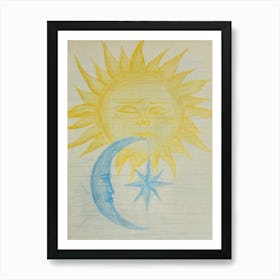 Sun And Moon Art Print