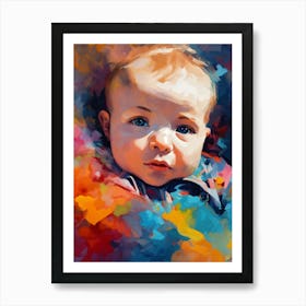 Portrait Of A Baby Art Print