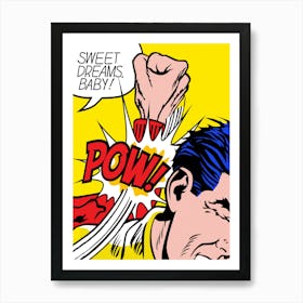 POW!! | POP ART Vectorial creation, Roy Lichtenstein style | THE BEST OF POP ART, NOW IN DIGITAL VERSIONS! Prints with bright colors, sharp images and high image resolution. Art Print