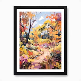 Autumn Gardens Painting Royal Botanic Garden Sydney 2 Art Print