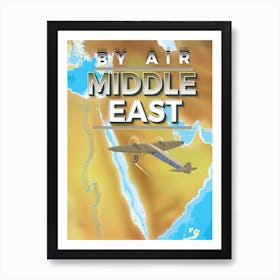 By Air Middle East Art Print