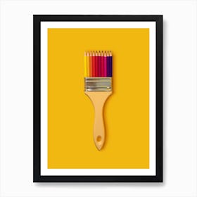 Artistic Brush Art Print