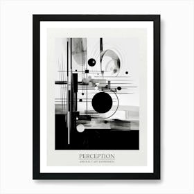 Perception Abstract Black And White 8 Poster Art Print