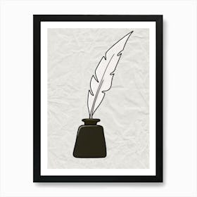 Quill And Ink Art Print