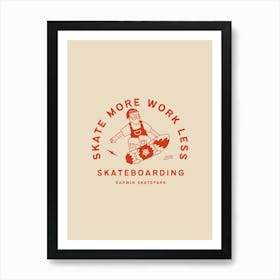 Skate Club, Darwin, Skateboard Art Print