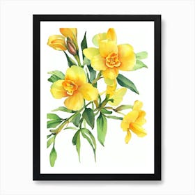 Freesia Vintage Flowers Flower Art Print