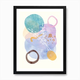 Abstract Watercolor Painting 6 Art Print