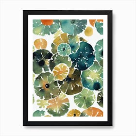 Porites Vintage Graphic Watercolour Art Print