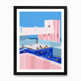 Spain Pool 1 Art Print